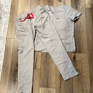 Figs scrub set, color stone